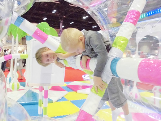 Children playing with toys