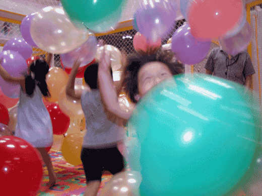 Children playing with toys