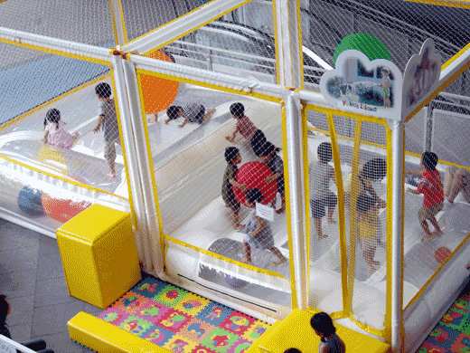 Children playing with toys