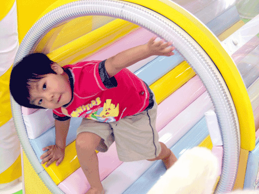 Children playing with toys