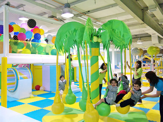 Children playing with toys Spinning Palms.