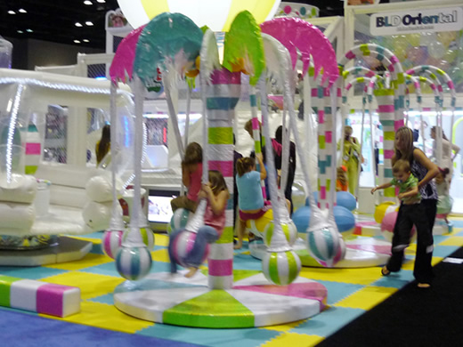 Children playing with toys Spinning Palms.