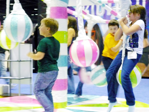 Children playing with toys
