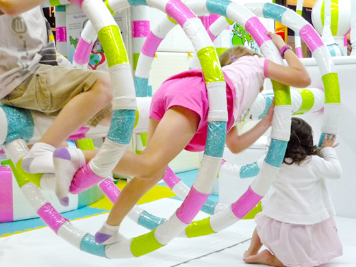 Children playing with toys
