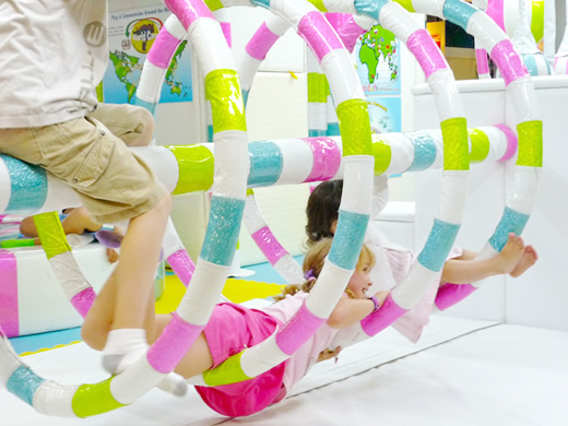 Children playing with toys