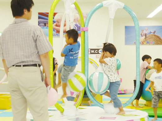 Children playing with toys