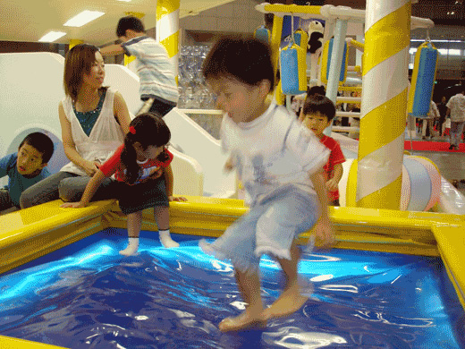 Children playing with toys