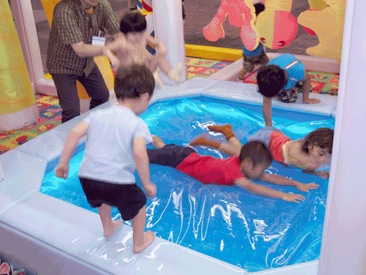 Children playing with toys